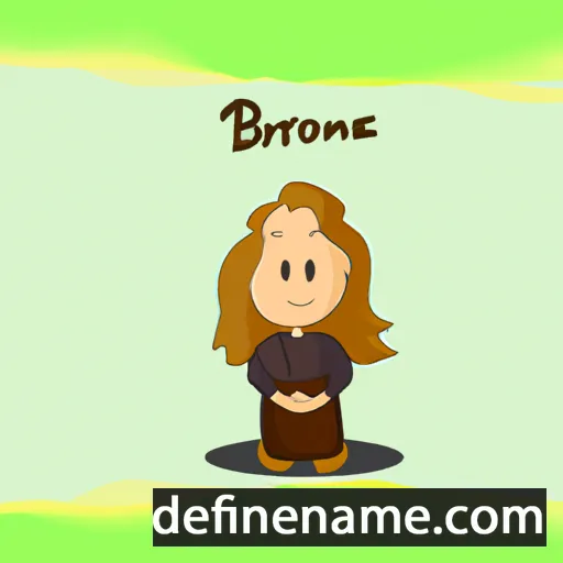 cartoon of the name Brønte