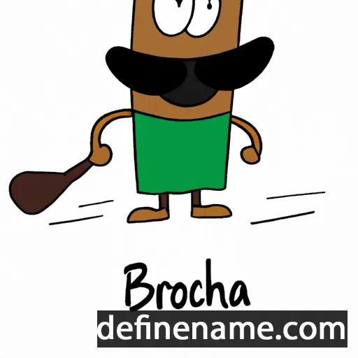 cartoon of the name Brocha