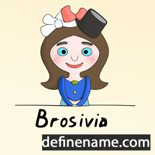 cartoon of the name Broņislava