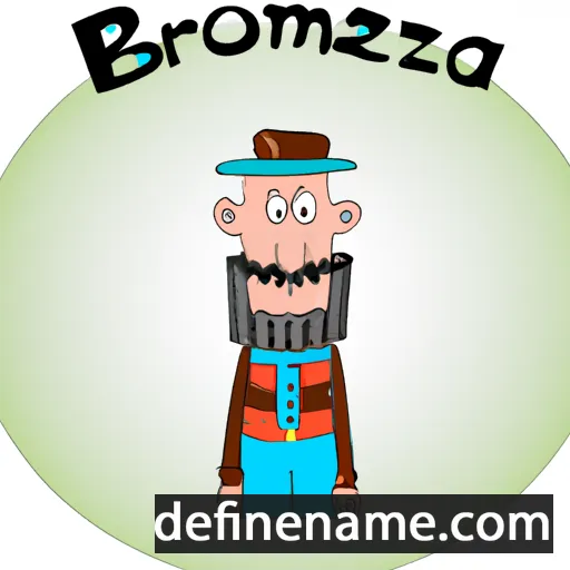 cartoon of the name Bronimierz