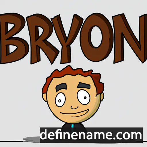 cartoon of the name Bronlyn