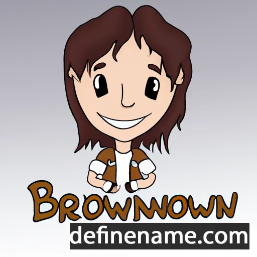 cartoon of the name Bronwenn