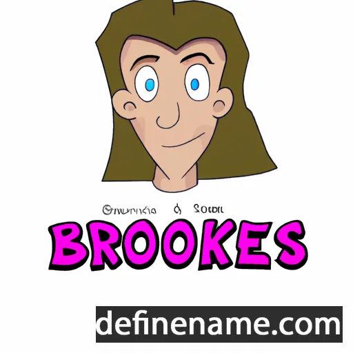 cartoon of the name Brookes