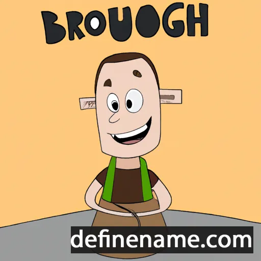 cartoon of the name Brough