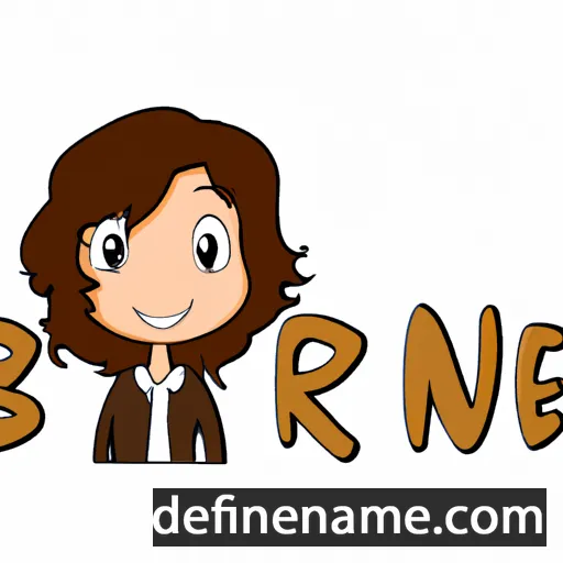 cartoon of the name Brüne