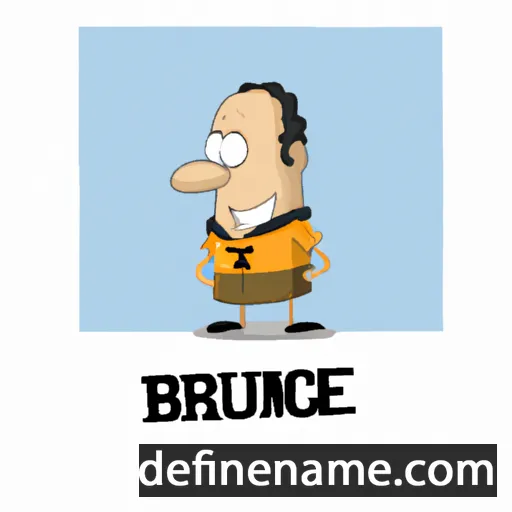 cartoon of the name Brucene