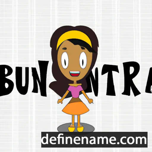 cartoon of the name Bruneita