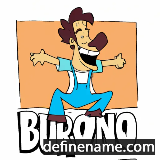 cartoon of the name Brunoro