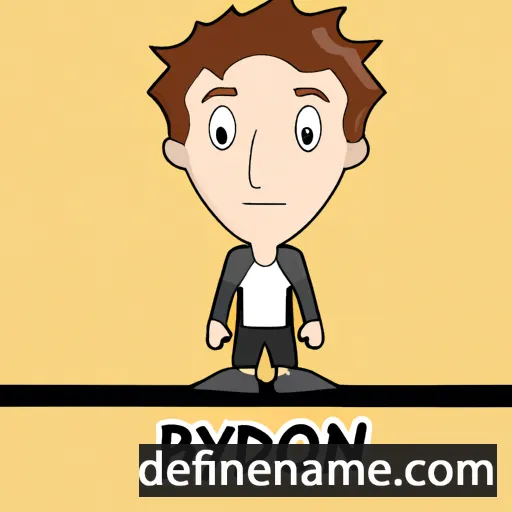 cartoon of the name Brydon