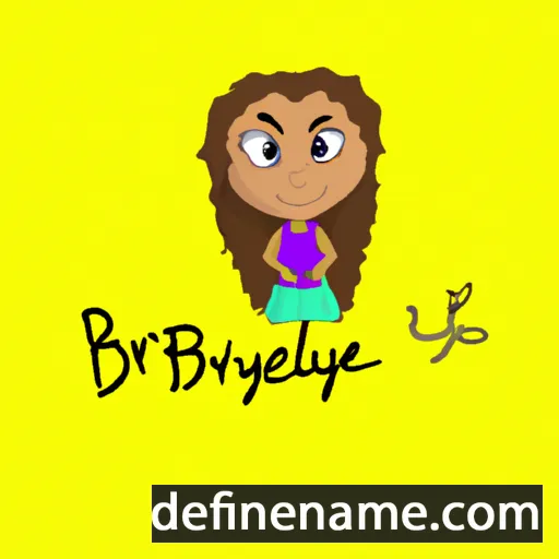 cartoon of the name Bryleigh