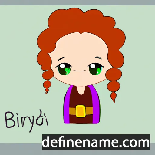 cartoon of the name Bryndís