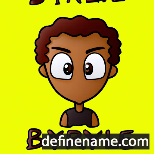 cartoon of the name Brynel