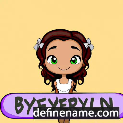 cartoon of the name Brynelyn