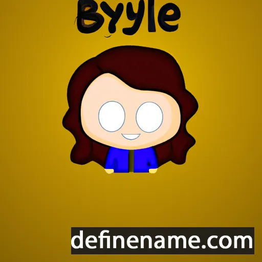 cartoon of the name Brynle