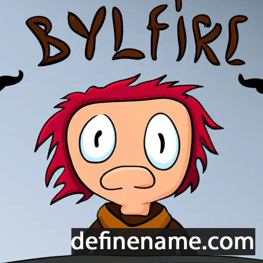 cartoon of the name Brynleifur