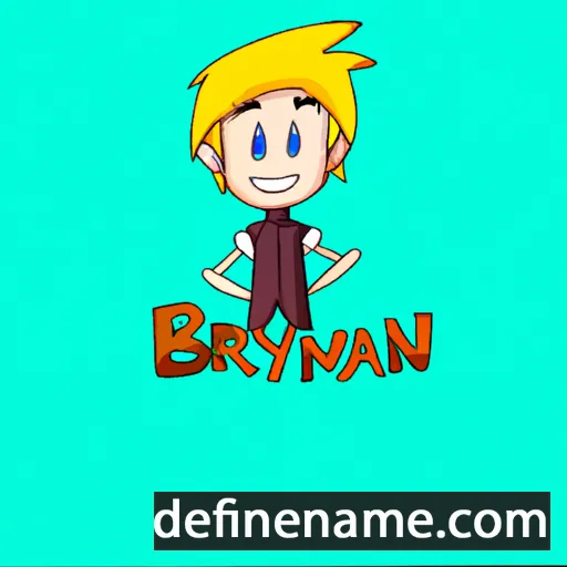 cartoon of the name Brynnan