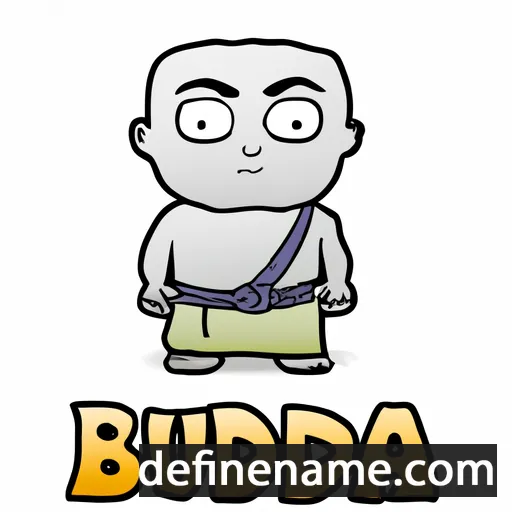 cartoon of the name Budda