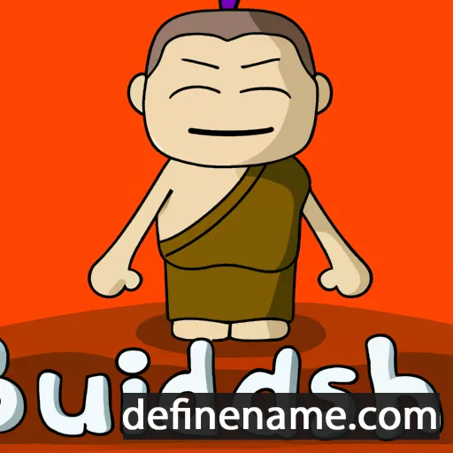 cartoon of the name Buddhish