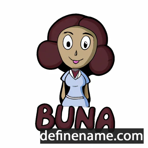 cartoon of the name Buena