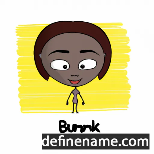 cartoon of the name Bukunmi