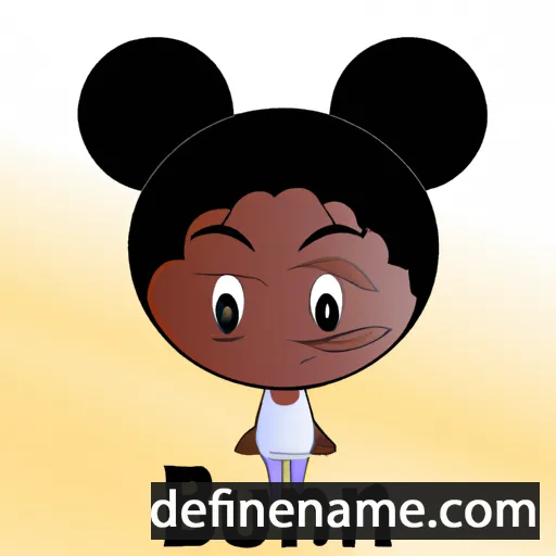 cartoon of the name Bunmi