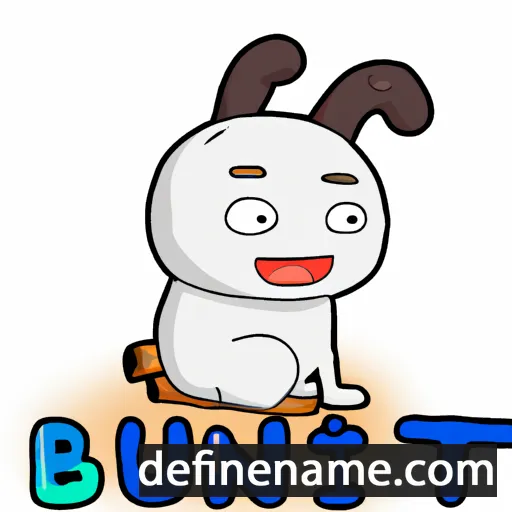 cartoon of the name Bunrit