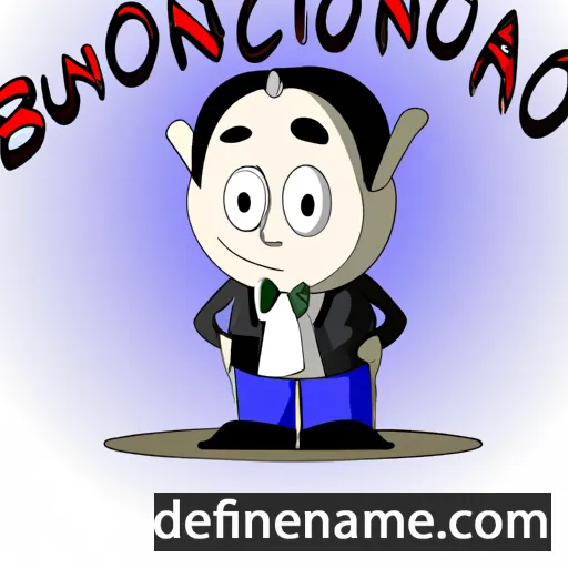 cartoon of the name Buonamico