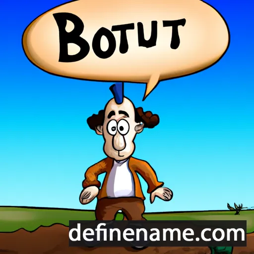 cartoon of the name Buotur