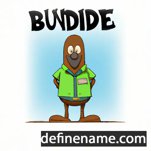 cartoon of the name Burdine