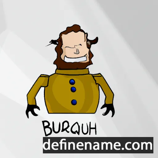 cartoon of the name Burghard