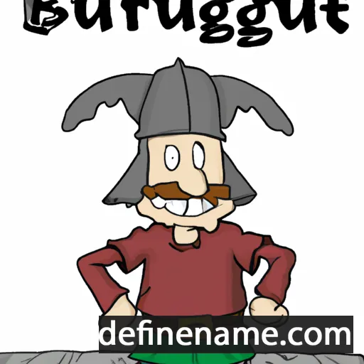 cartoon of the name Burgnoth