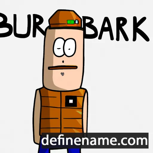 cartoon of the name Burkard