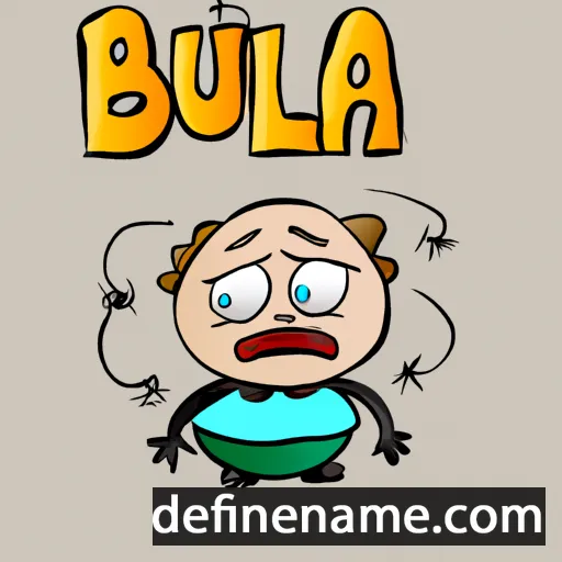 cartoon of the name Burla