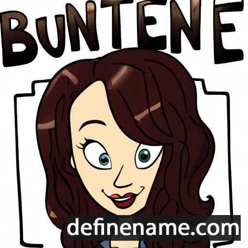 cartoon of the name Burnette