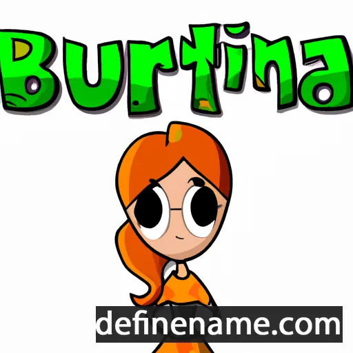 cartoon of the name Burnita