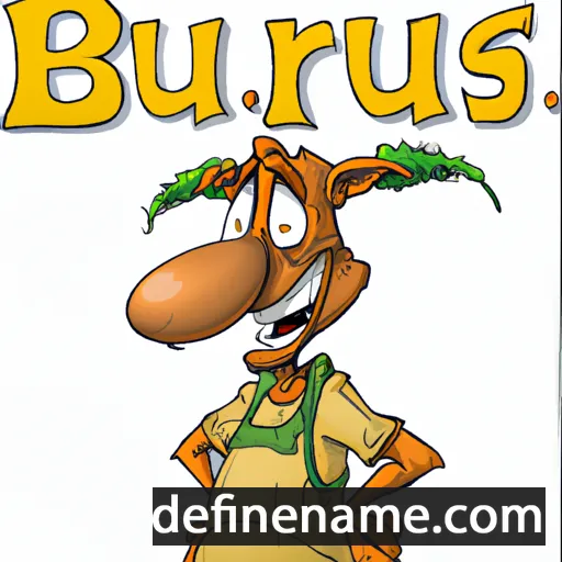 cartoon of the name Burrus