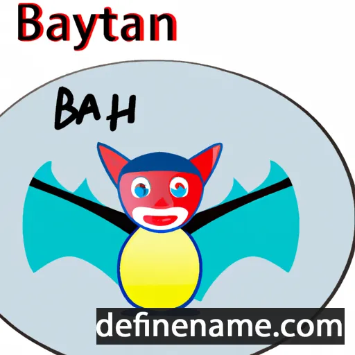 cartoon of the name Buyanbat