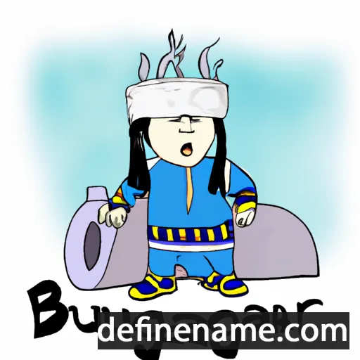 cartoon of the name Buyanzhargal