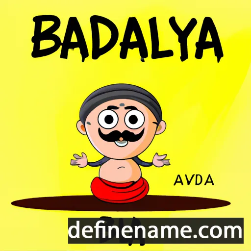 cartoon of the name Byambadalai