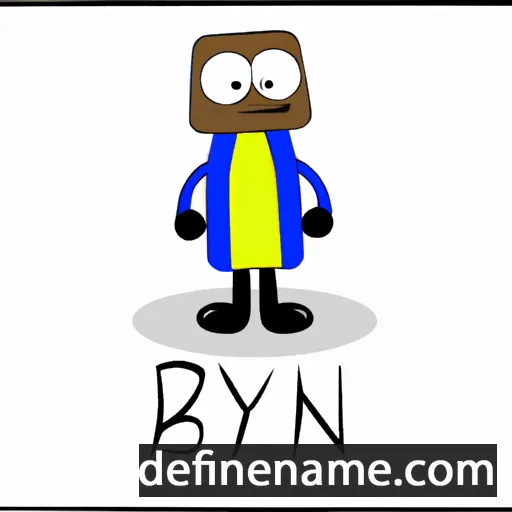 cartoon of the name Bynek