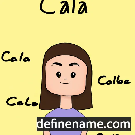 cartoon of the name Caela