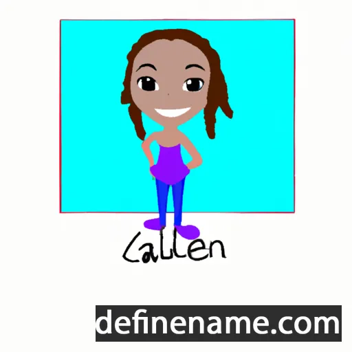 cartoon of the name Caeleah