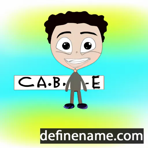 cartoon of the name Caeleb