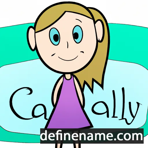 cartoon of the name Caeley