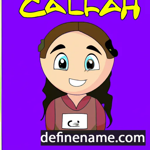 cartoon of the name Cailah