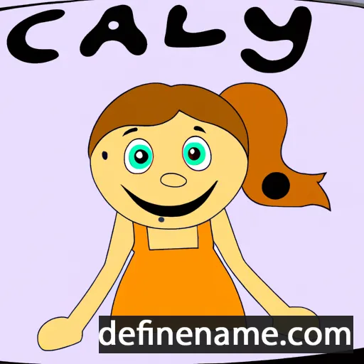 cartoon of the name Cailey