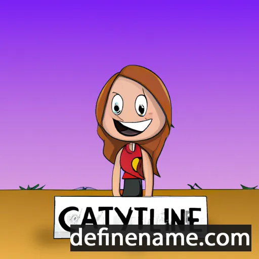 cartoon of the name Caitlyne