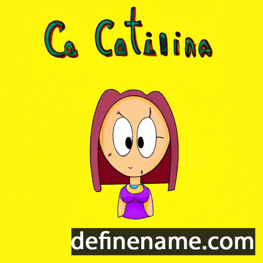 cartoon of the name Caitrina