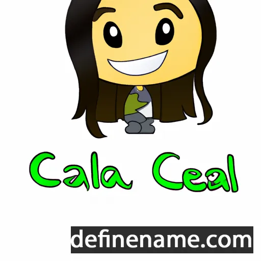 cartoon of the name Caleah