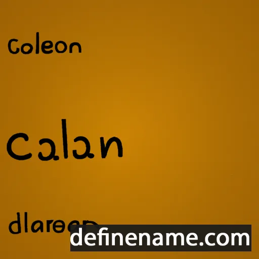 cartoon of the name Calian